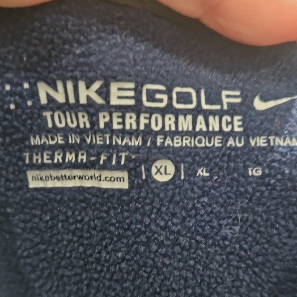 Nike Golf Navy and White Performance Pullover - Picture 3 of 9